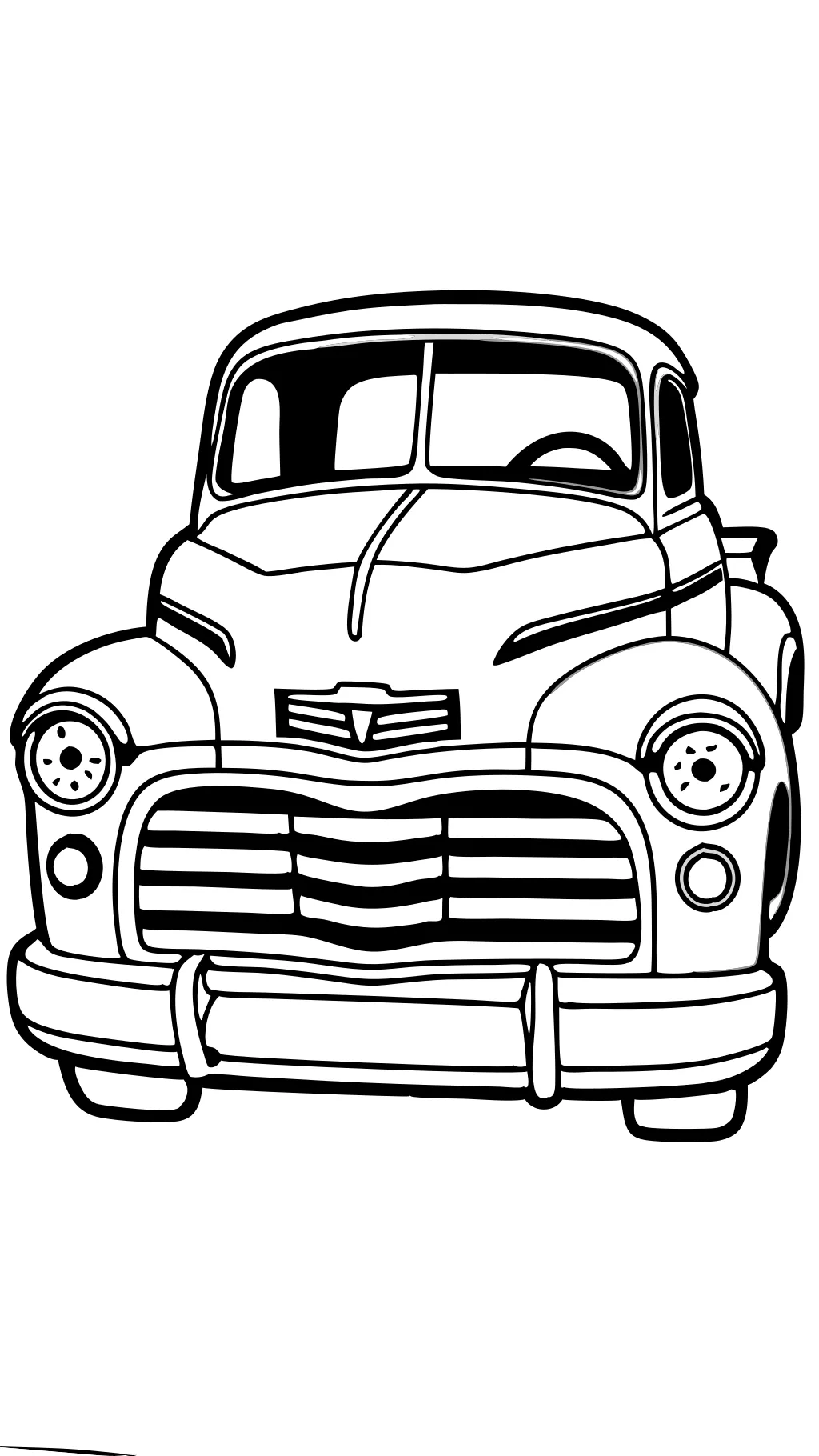 coloring pages of old chevy trucks